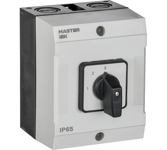 Изображение товара Переключатель кулачковый в боксе стандартная рукоятка IEK 10А сх. 82 MI-CS20-010-082