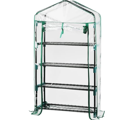 Изображение товара Теплица GREEN APPLE GA-House-4 со светильниками в комплекте 4 яруса 1250x690x300 мм Б0063882
