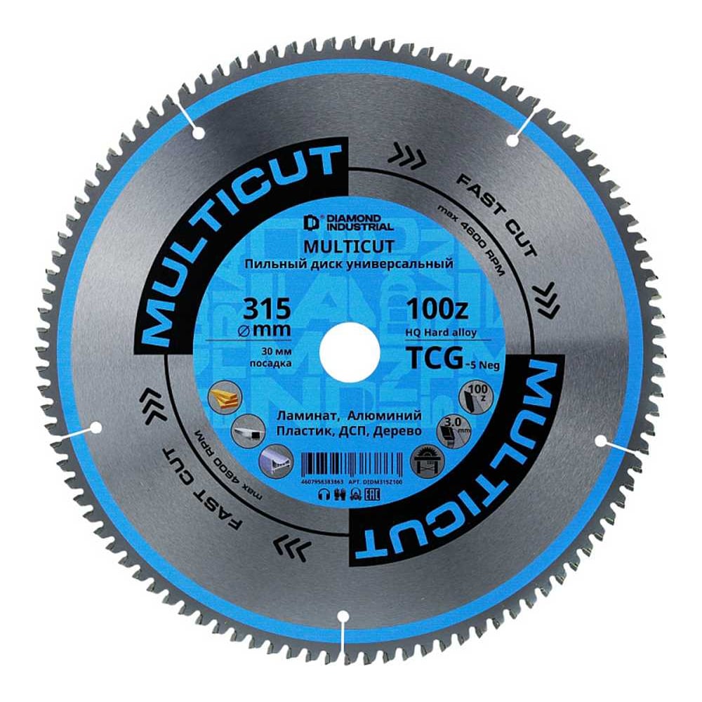 Изображение товара Диск пильный 315х30 мм Z=100 TCG MultiCut Diamond Industrial