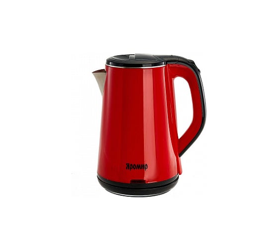 Изображение товара Электрический чайник Яромир ЯР-1059 пластик двойная стенка, красный 1500 Вт, 1.8 л Р1-00005653