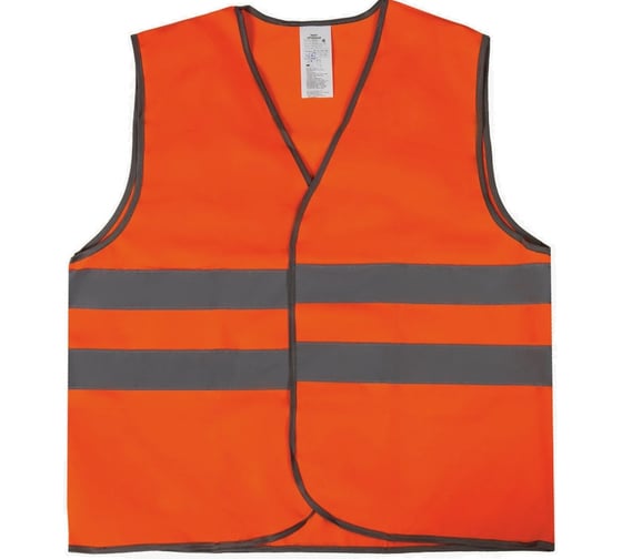 Изображение товара Жилет сигнальный Костромская Текстильная Компания тип 1а трик. полотно 120 350 застежка велькро Оранж, L(96-100), 170-176 4660319313893