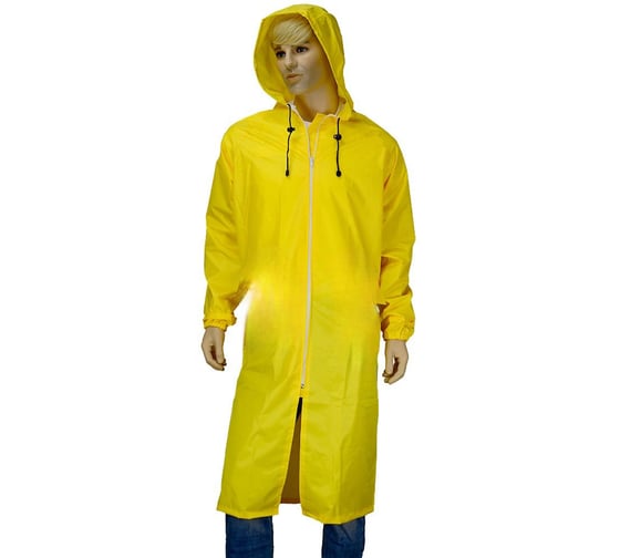 Изображение товара Плащ Костромская Текстильная Компания Стандарт тафета пвх застежка молния Желтый, 2ХL (112-116), 182-188 4680642109567