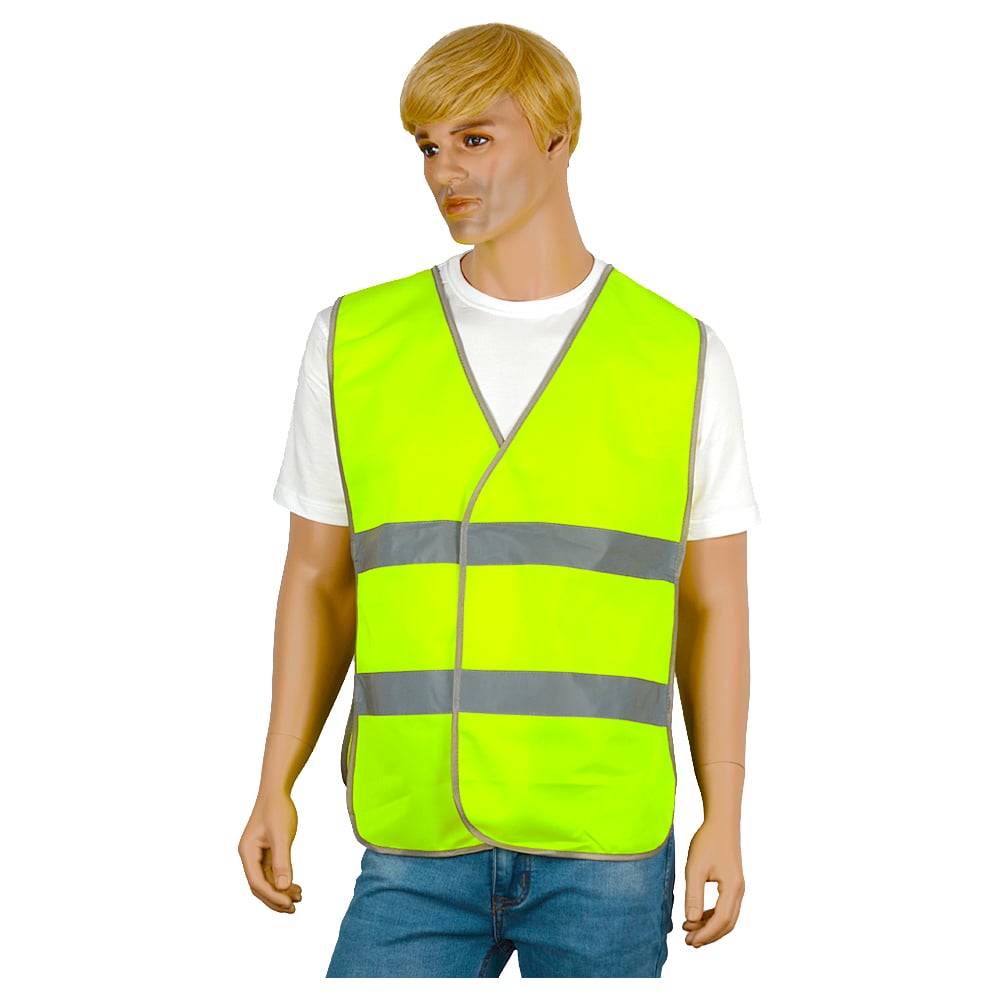 Изображение товара Жилет сигнальный Костромская Текстильная Компания тип 1н трик. полотно 120 350 застежка велькро Лимон, 116-124, 170-176 4660319314494