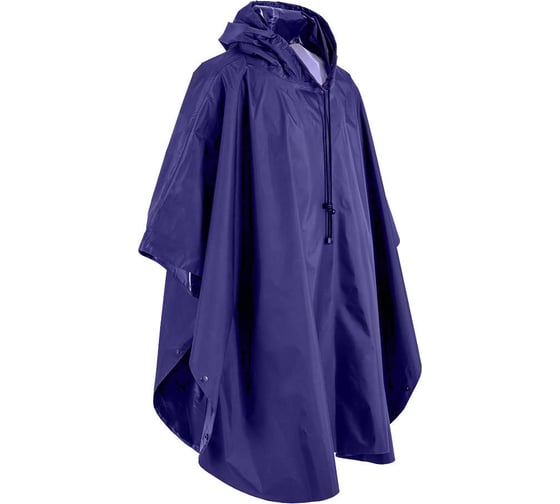 Изображение товара Дождевик Костромская Текстильная Компания Пончо таффета с пвх покрытием застежка кнопки + мешок Синий 4680642132145