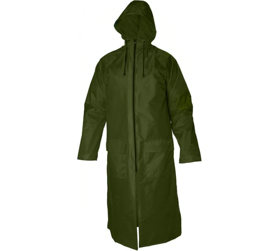 Изображение товара Плащ Костромская Текстильная Компания СКАТ таффета с пвх покрытием застежка молния Хаки, 2XL (112-116), 182-188 4680642108867