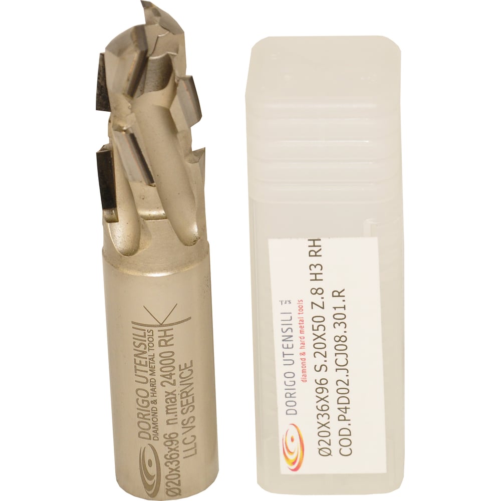 Изображение товара Фреза концевая алмазная Dorigo DA Ø20х36х95 Z2+2 20x50 Z8 H3 P4D02J CJ08 301 R