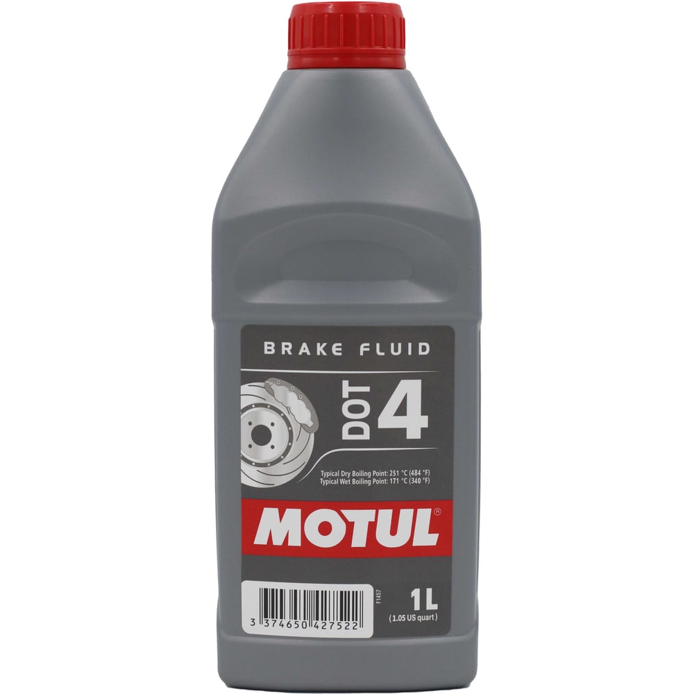 Изображение товара Жидкость тормозная MOTUL DOT 4 1 литр для надежной тормозной системы
