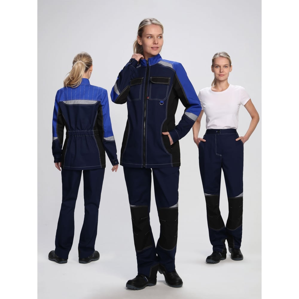 Изображение товара Женский костюм с брюками Вектрон-1 смесовая ткань водоотталкивающий световозвращающая полоса