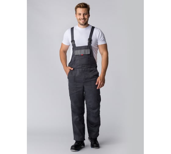 Изображение товара Костюм Флофт-2, ткань Смесовая, 210, полукомбинезон, темно-серый/серый Факел 87471182.007