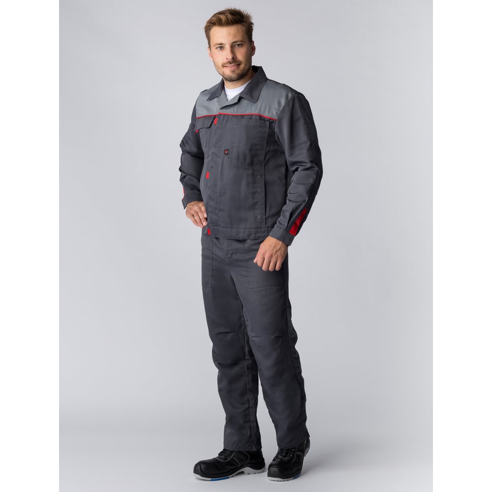 Изображение товара Костюм ФАКЕЛ Фаворит-1 темно-серый, мужской, ткани Greta