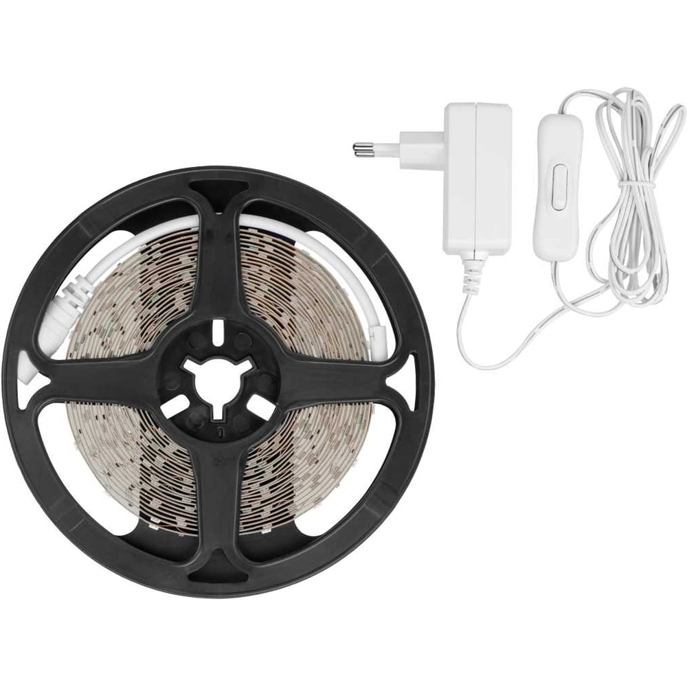 Изображение товара Комплект светодиодной ленты TDM ELECTRIC SMD2835-60 5м белая IP20 с самоклеящейся основой