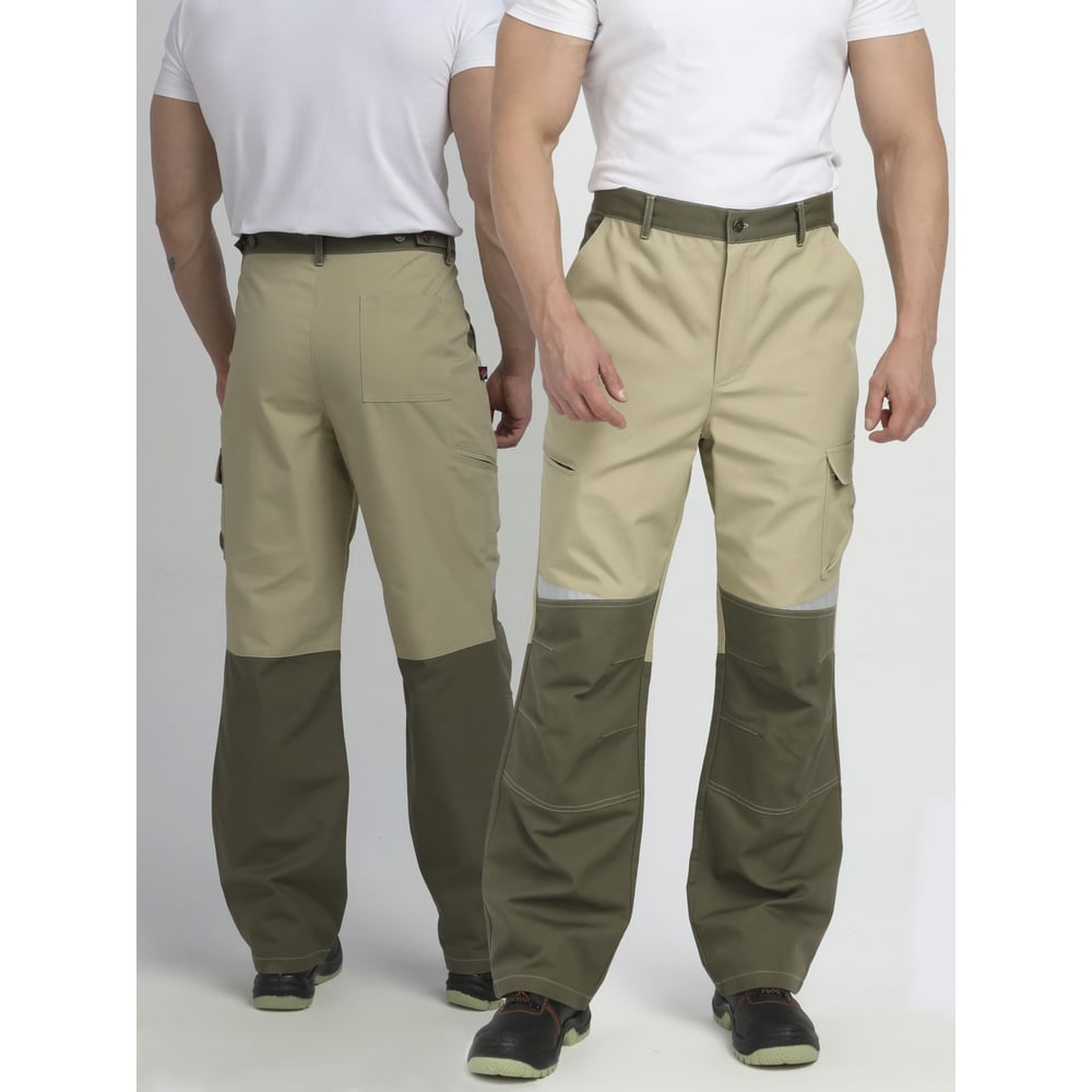 Изображение товара Брюки ФАКЕЛ Челси CH из канваса, хаки и бежевый