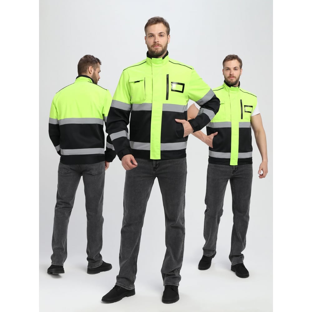 Изображение товара Куртка-трансформер сигнальная ФАКЕЛ Profline Specialist МВО желтый черный 64-66