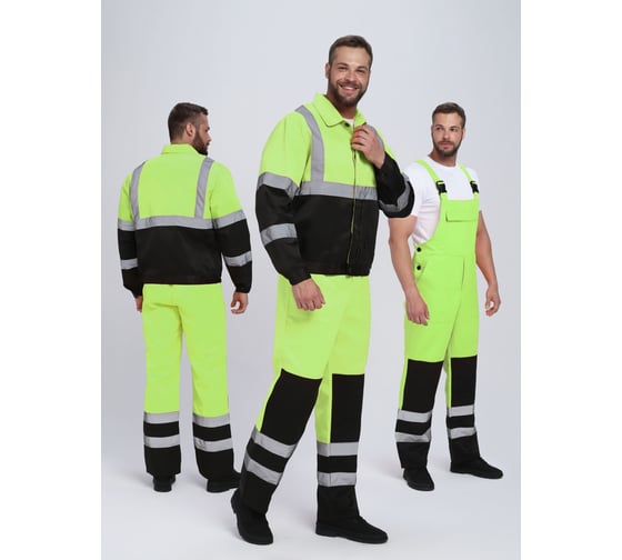 Изображение товара Костюм сигнальный ФАКЕЛ Неон CH ткань cмесовая, 210 п/к, желтый/черный 87491391 87491391.009