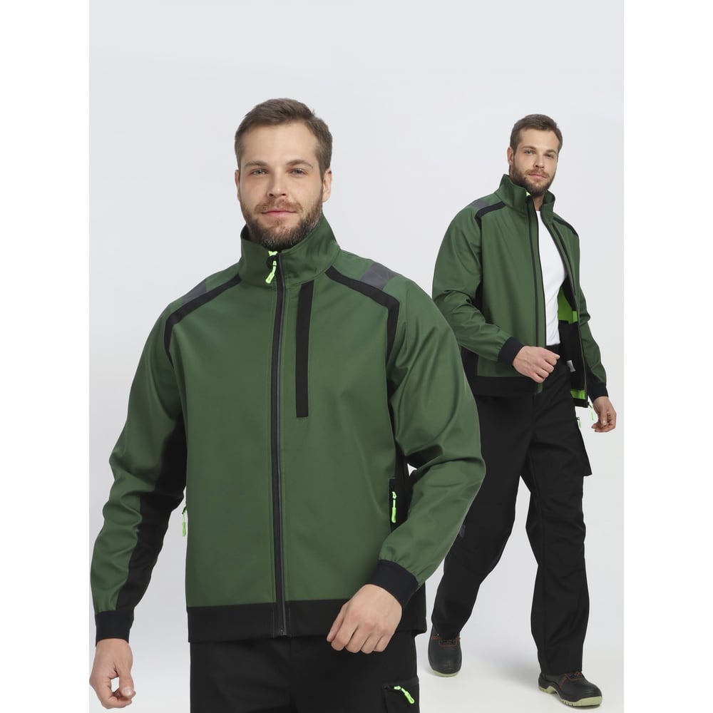 Изображение товара Куртка ФАКЕЛ ProfLine Leader софтшелл хаки черный