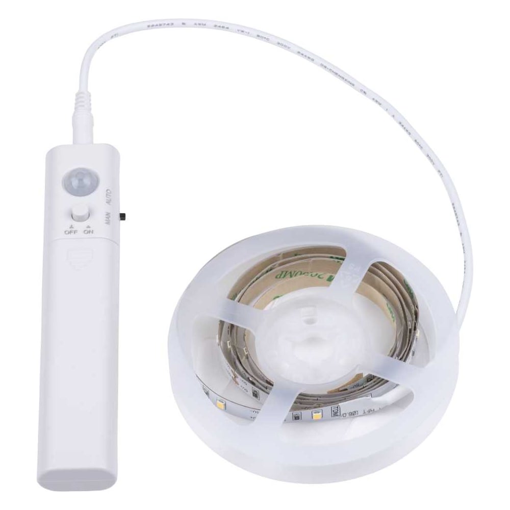Изображение товара Умная светодиодная подсветка TDM ELECTRIC SMD2835-30LED/m-IP20-5В-2,4Вт-6000К с датчиком движения