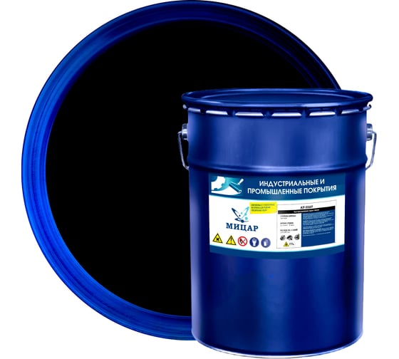 Изображение товара Грунт-эмаль Мицар АУ-0167 20 кг черный УТ000011081