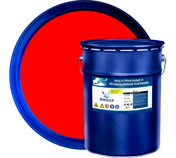 Изображение товара Эмаль Мицар ХВ-113 20 кг красный УТ000010983