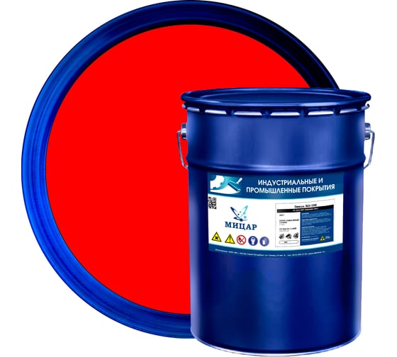 Изображение товара Эмаль Мицар КО-198 (20 кг) красный УТ000010992