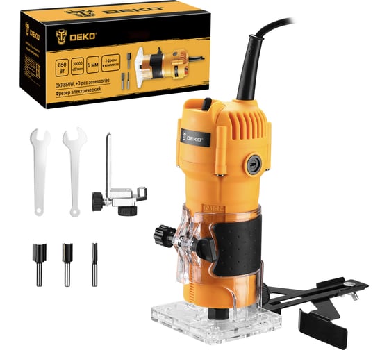 Изображение товара Фрезер электрический DEKO DKR850W + набор фрез 3 шт 083-1097
