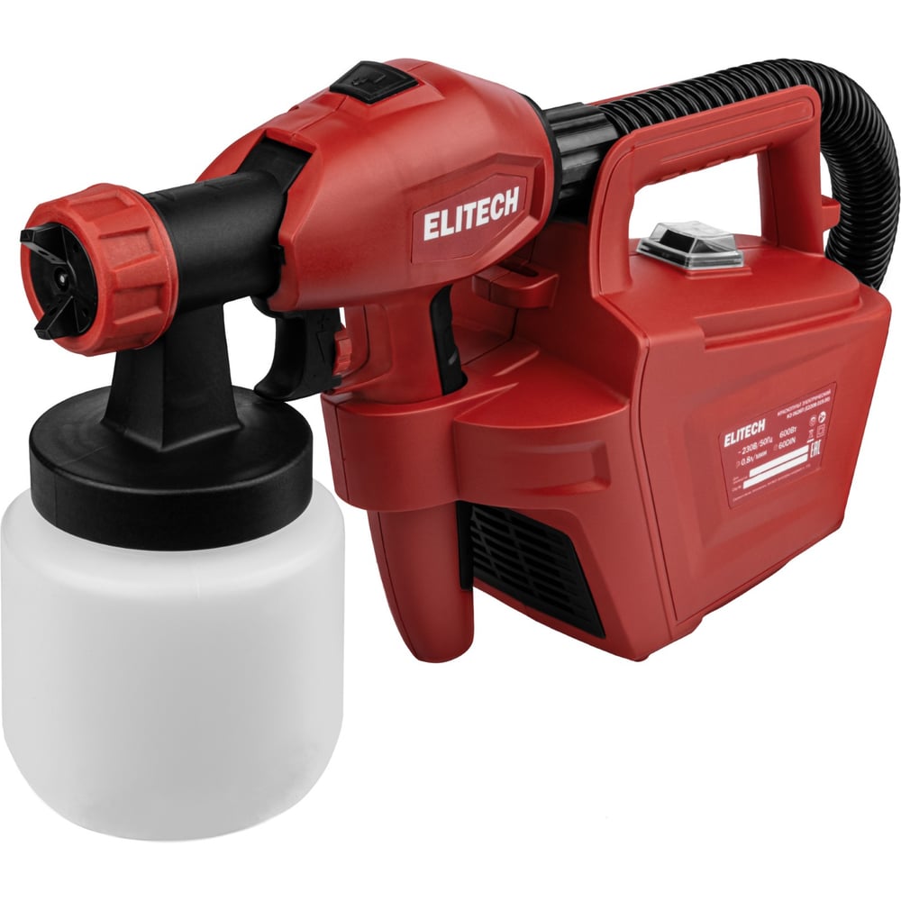 Изображение товара Краскопульт Elitech КЭ 0626П для высококачественной покраски