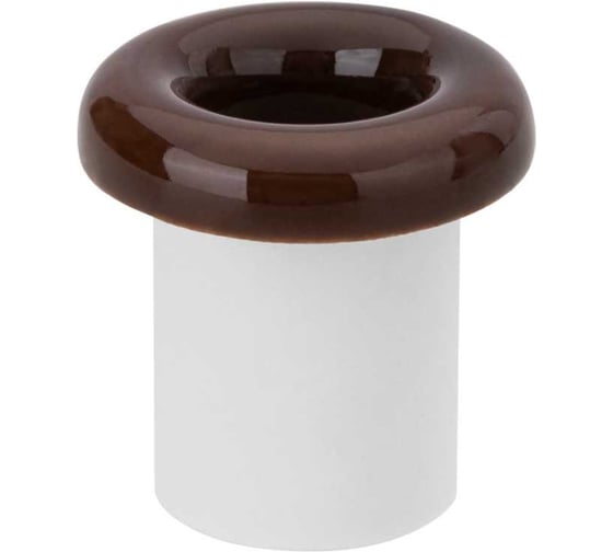 Изображение товара Изолятор для ретро проводки TDM ELECTRIC проходной (втулка керамическая) «ЭКО» бук (25шт/упаковка) SQ2802-0009