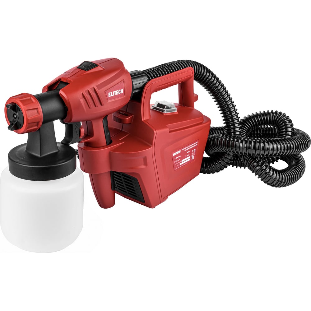 Изображение товара Краскопульт Elitech КЭ 0826П полупрофессиональный с HVLP 0.8 л