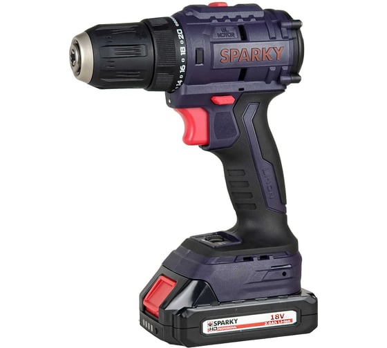 Изображение товара Аккумуляторная дрель-шуруповерт SPARKY BR2 18Li-C HD BL 14000197157