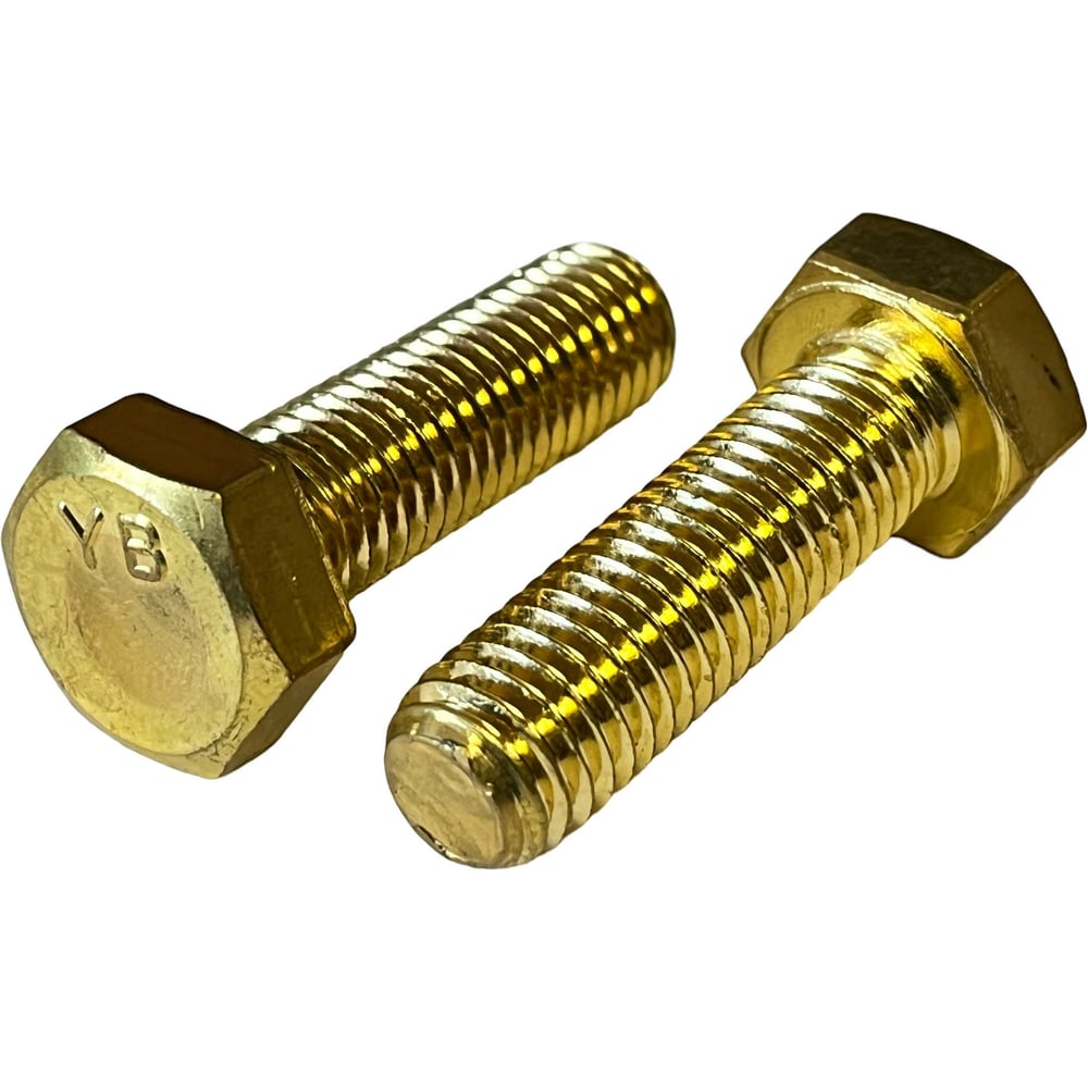 Изображение товара Болт ОПМ DIN 933 М6x16 латунный шестигранный 100 шт