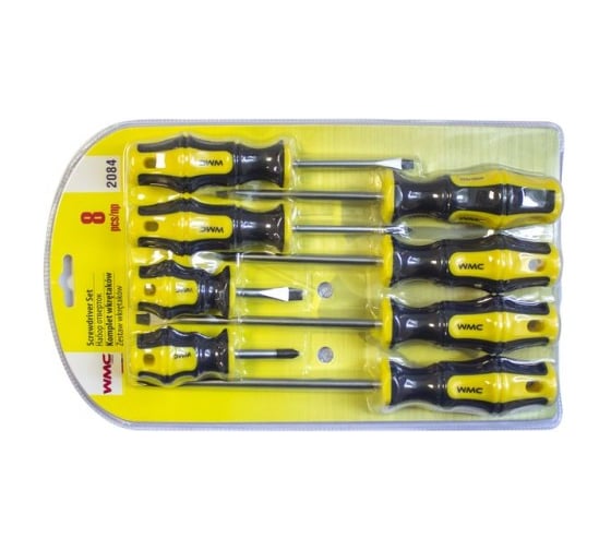 Изображение товара Набор отверток WMC TOOLS 8 пр, в блистере 50003 2084