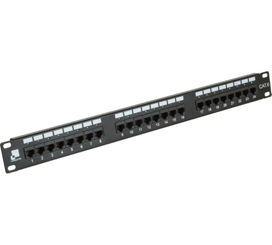 Изображение товара Патч-панель LANMASTER 24 порта с индикаторами, UTP, категория 6, 1U LAN-PPi24U6