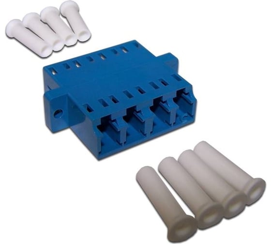 Изображение товара Оптический адаптер TWT LC, SM, 4 порта, корпус SC дуплекс 4LC/S-AM-SM