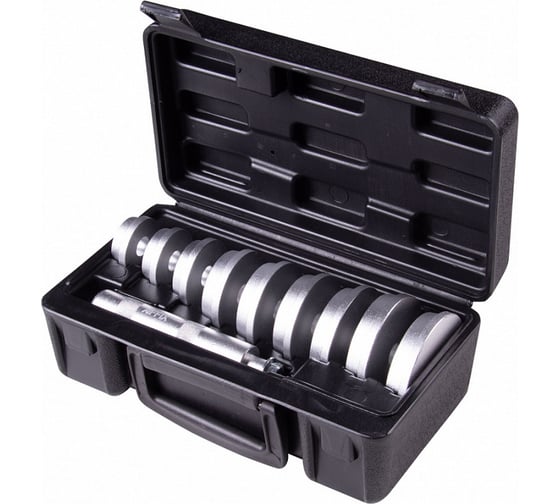 Изображение товара Набор алюминиевых оправок для подшипников AFFIX 39,5-81 мм, кейс, 10 предметов AF10020011C