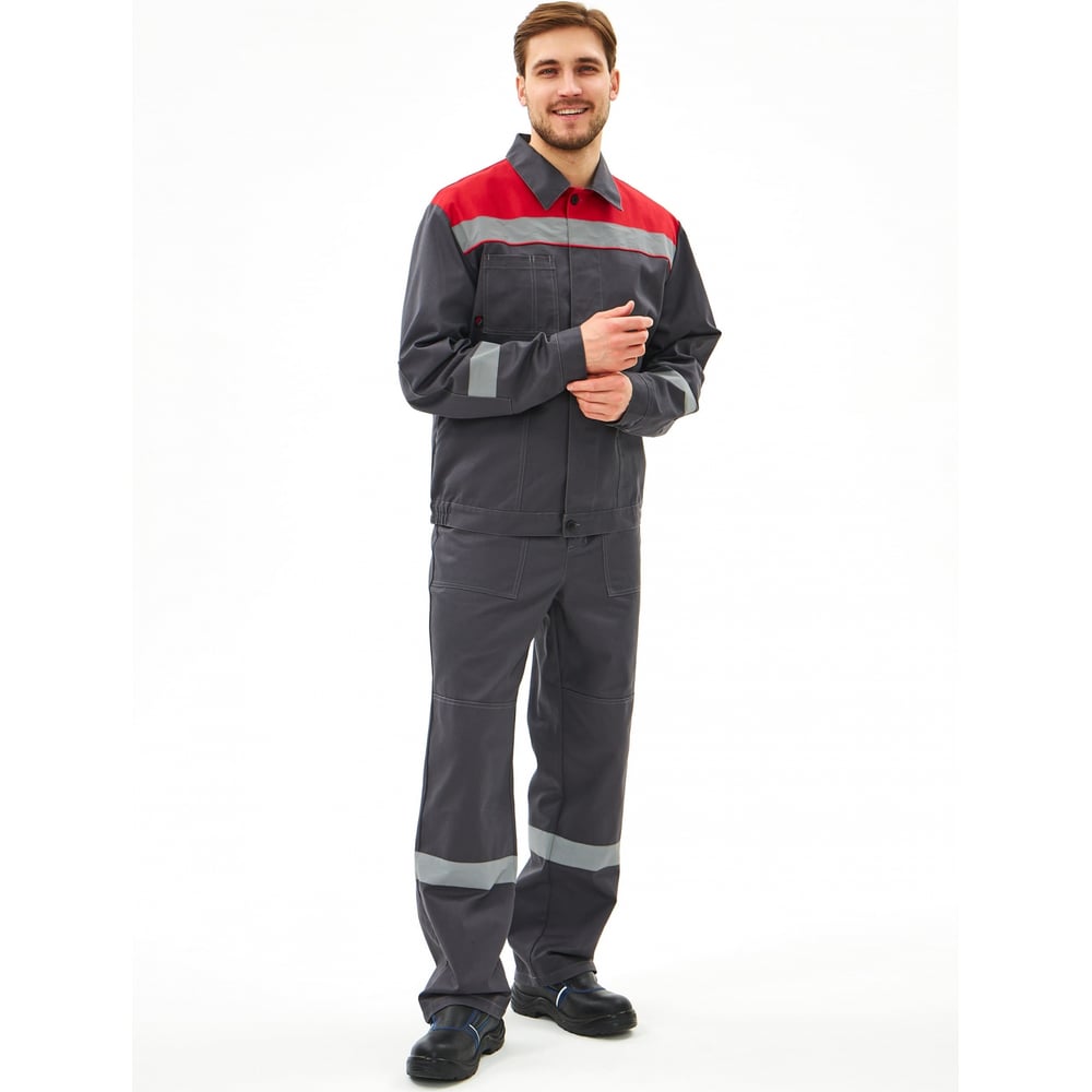 Изображение товара Костюм ФАКЕЛ Липецк-2 СОП CH темно-серый/красный