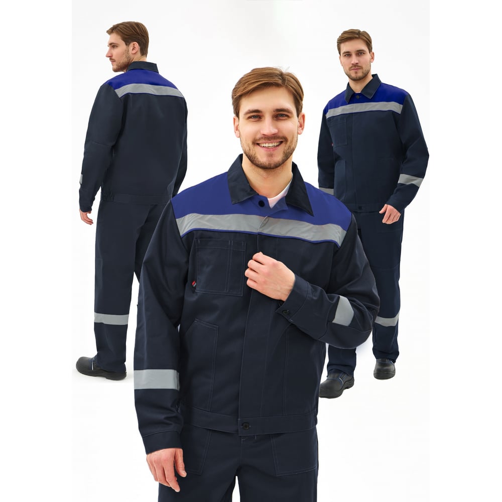 Изображение товара Костюм ФАКЕЛ Липецк-1 СОП CH смесовой ткани 280 г/м² темно-синий, васильковый