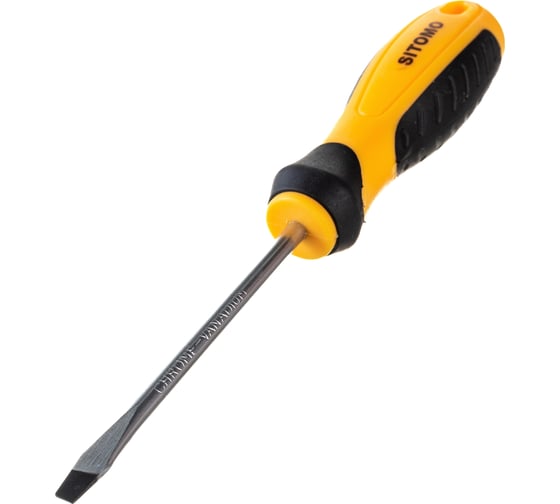 Изображение товара Шлицевая отвертка SITOMO SL 4х75, 155 мм, CrV SIT 856480