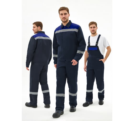 Изображение товара Костюм ФАКЕЛ Липецк-2 СОП CH ткань cмесовая, 280 п/к, темно-синий/васильковый 87491033 87491033.003