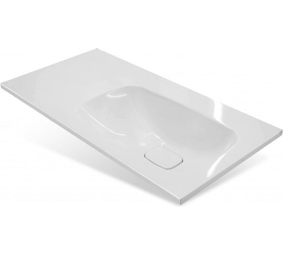 Изображение товара Раковина из литьевого мрамора Taliente Barselona, 90 см, правое исполнение ФР-00003478