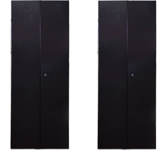 Изображение товара Комплект дверей TWT 47U, 600мм черный передняя, задняя-распашная металл CBB-DR47-6x-S-M1