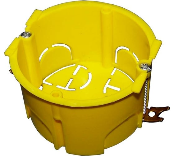 Изображение товара Подрозеточная коробка TWT в стену для суппорта 45x45, желтая BX45x45-YL