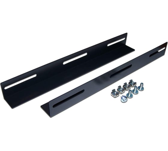 Изображение товара Держатели тяжелого оборудования TWT для шкафов глубиной 1200 мм, 2 шт., черные CB-HLDR-12