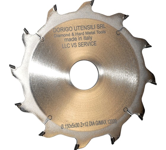 Изображение товара Диск пильный Dorigo пазовый DA: D.150x5/3.5x30; Z=12; H=6 LAD09.0126A.A900