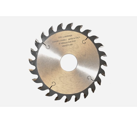 Изображение товара Диск пильный Dorigo пазовый 180x5.5/4.0x40 Z=24 LI180554024
