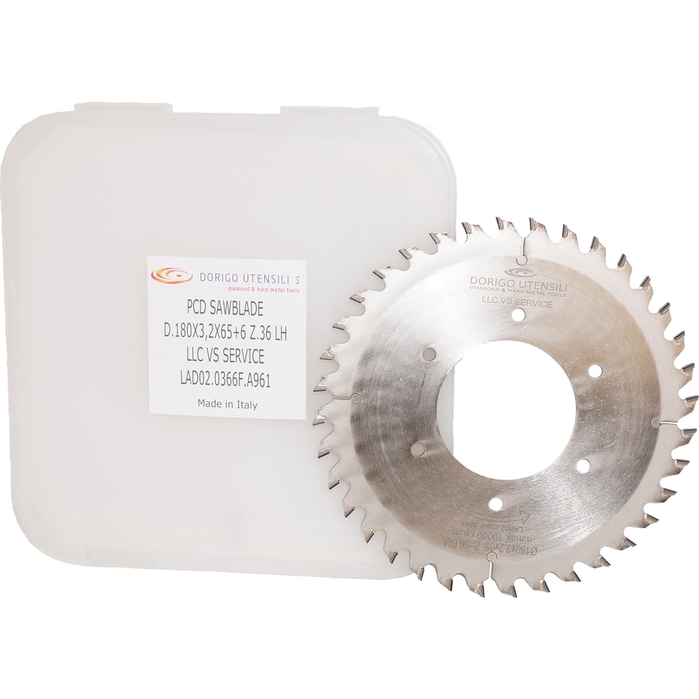Изображение товара Дисковый пильный диск Dorigo PCD 180 мм 36 зубов для деревообработки