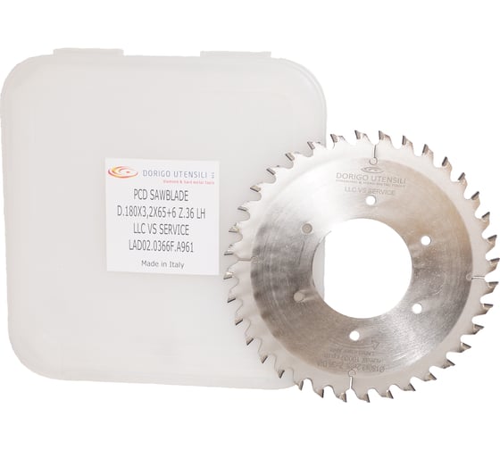 Изображение товара Диск пильный Dorigo PCD 180x3.2/2.2x65+6/6.5/90; Z=36; H=6 L LAD02.0366F.A961