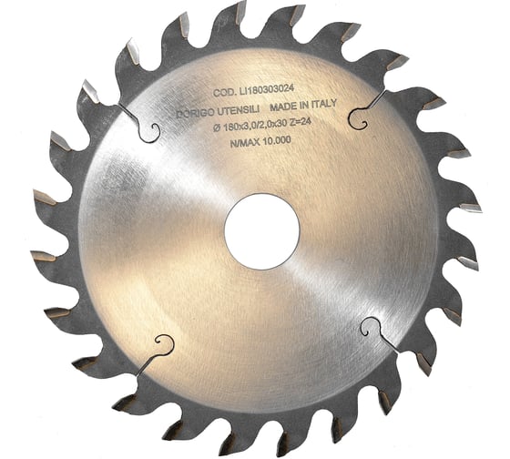 Изображение товара Диск пильный Dorigo пазовый 180x3.0/2.0x30 Z=24 LI180303024