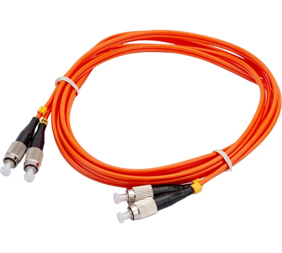 Изображение товара Оптический патч-корд TWT PVC, дуплексный, FC/PC-FC/PC, MM 50/125, 2.0 м 2FC-2FC/OM2-2.0