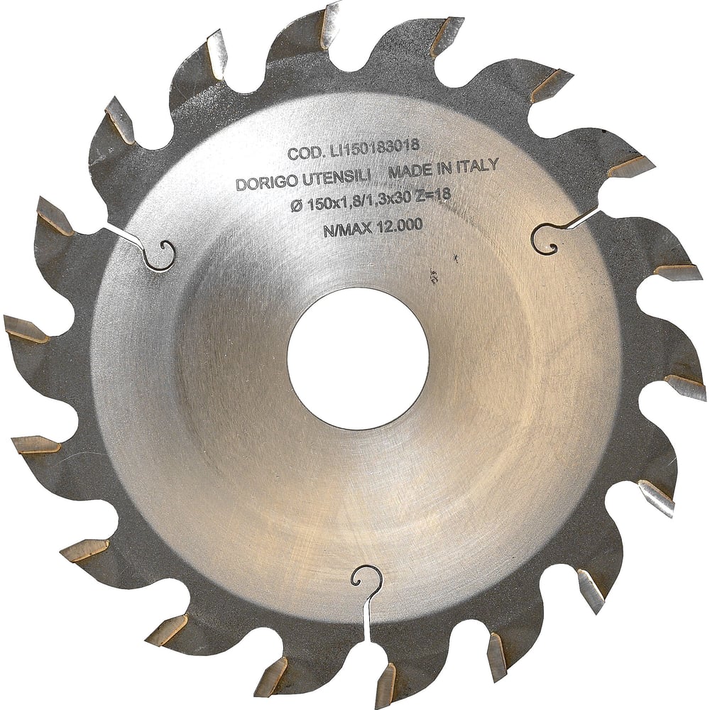 Изображение товара Диск пильный Dorigo пазовый 150x1.8/1.3x30 Z=18 LI150183018