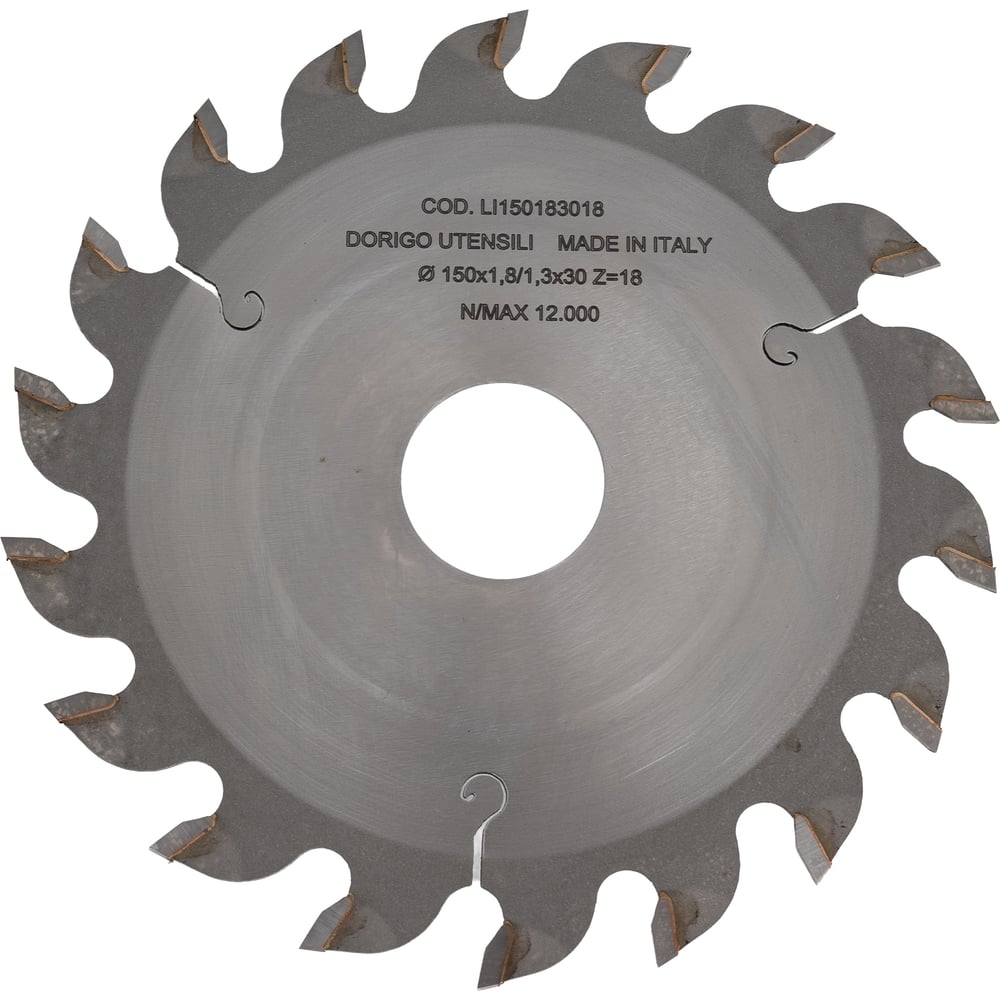 Изображение товара Диск пильный Dorigo пазовый 150x1.8/1.3x30 Z=18 LI150183018