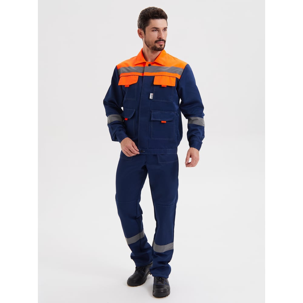 Изображение товара Костюм мужской РАССО Нова куртка и полукомбинезон, водоотталкивающая ткань, размер 52-54